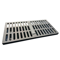 Grille de drainage simple sans cadre D400 pour allée, canaux de drainage et couvercle de regard 750*500