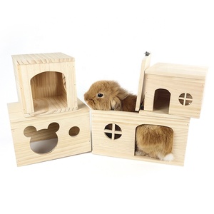 <span class=keywords><strong>Maison</strong></span> en <span class=keywords><strong>bois</strong></span> pour animaux de compagnie, lapin, hamster, <span class=keywords><strong>maison</strong></span> avec fenêtre, cages pour petits animaux, <span class=keywords><strong>chinchilla</strong></span> et cochon d'inde - Product Image 4