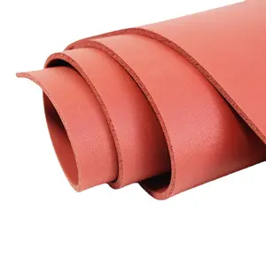 Red Silicone Sponge Foam Sheet Rubber Sheet Roll Pad For Hot Stamping