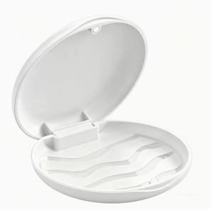 Boîte de rangement portable pour aligneurs invisibles avec logo personnalisé, étui de voyage pour prothèses dentaires, support pour appareils orthodontiques, cadeau en gros - Product Image 1