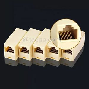 180 độ nữ để nữ <span class=keywords><strong>RJ45</strong></span> vượt qua thông qua kết nối UTP 8P8C CAT5E Inline Coupler <span class=keywords><strong>Ethernet</strong></span> Cáp mở rộng chuyển đổi Adapter - Product Image 6