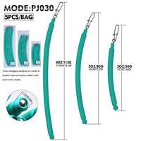 Plombs de pêche coulissants pour poisson-chat 2OZ/3OZ/4OZ, poids de pêche coulissants et longs pour les montages de pêche au poisson-chat et la pêche en surf en eau salée