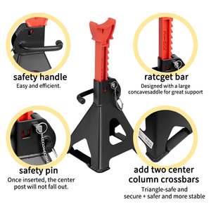 Support de levage pour voiture de 3 tonnes (6 600 lb), adapté aux voitures, aux véhicules automobiles et aux petits véhicules, lot de 2 supports de levage pour voiture de 3 tonnes - Product Image 4