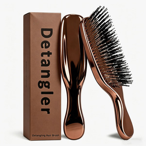 Brosse de massage pour la <span class=keywords><strong>tête</strong></span> et les cheveux, brosse <span class=keywords><strong>à</strong></span> shampooing pour le cuir chevelu, brosse démêlante <span class=keywords><strong>à</strong></span> coussin en nylon, peigne de nettoyage des cheveux, couleur chocolat - Product Image 1