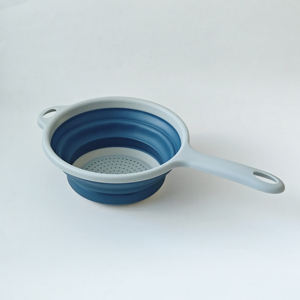 Keukengereedschap Voedselveilig Keuken Opvouwbaar Opvouwbaar Vergiet Plastic Vruchten Afdruiprek Zeef - Product Image 3