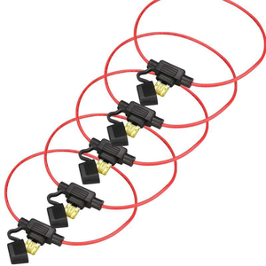 <span class=keywords><strong>Portafusibles</strong></span> en Línea Impermeable 18/16/14/12AWG 12V 24V ATC ATO con Cables para Auto, Barco, Camión, RV, Marino - Product Image 2