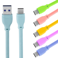 Cable de Carga USB-A a Tipo-C de Cobre Puro de 3 Metros, 5A 100W, Carga Súper Rápida para Teléfono Móvil y Computadora