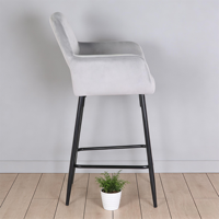 Tabouret de bar haut moderne de luxe en fer, chaise de bar pivotante simple, tabouret d'îlot pour bar à domicile, haut de gamme commercial