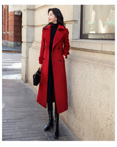 Ventes flash eBay automne-<span class=keywords><strong>hiver</strong></span> 2022, <span class=keywords><strong>manteau</strong></span> extra long pour <span class=keywords><strong>femme</strong></span>, dragon et phénix, laine épaisse avec doublure en polyester, qualité - Product Image 4