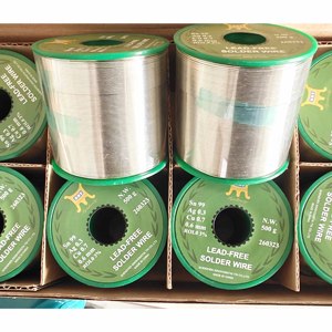 Alambre <span class=keywords><strong>de</strong></span> <span class=keywords><strong>Soldadura</strong></span> sin Plomo con Núcleo <span class=keywords><strong>de</strong></span> Resina <span class=keywords><strong>de</strong></span> 0.3mm, 0.5mm, 1mm, 2mm <span class=keywords><strong>para</strong></span> Electrónica, Tuberías y Fontanería, Sac305, Sac0307 - Product Image 1