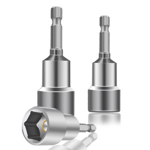 Tête de douille magnétique puissante 65 mm 1/2 pouce à entraînement hexagonal, outil de fixation en acier au carbone de qualité industrielle - Product Image 1