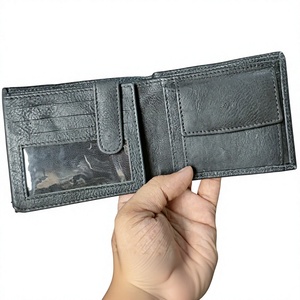 Cartera de Moda para Hombre de Cuero Genuino de Vaca de Primera Calidad, Impermeable, con Cierre Abierto y Letra Bordada, Venta al Por Mayor Premium BS - Product Image 5