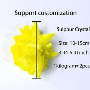 Petite quantité minimale de commande acceptée Fengshui <span class=keywords><strong>jaune</strong></span> cristal <span class=keywords><strong>pierre</strong></span> brut <span class=keywords><strong>soufre</strong></span> cristal grappe pour la décoration de la maison - Product Image 2