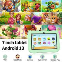 Tablette pour enfants pas chère de 7 pouces, 4 Go 32 Go, application éducative pour enfants, Android 13, tablette pour enfants avec carte SIM, tablette PC