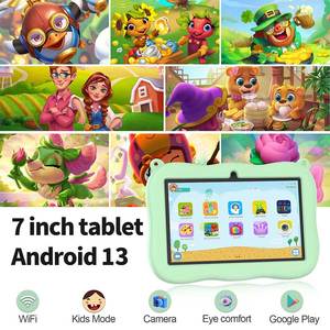 Tablet Infantil Económica de 7 Pulgadas, 4 GB 32 GB, Aplicaciones Educativas para Niños, Android 13, Tablet Infantil con Tarjeta SIM, Tablet PC - Product Image 2