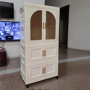 <span class=keywords><strong>Armadio</strong></span> pieghevole per bambini 65CM semplice guardaroba per bambini camera da letto in plastica doppia porta <span class=keywords><strong>armadio</strong></span> pieghevole camera da letto - Product Image 4