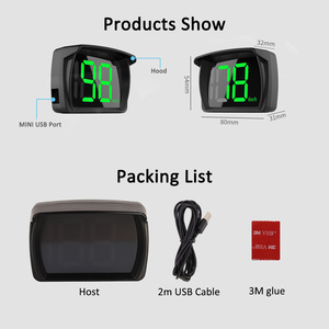 Affichage tête haute pour voiture HUD GPS Compteur de vitesse universel numérique Camion Scooter Moto Projecteur pare-brise Système d'alarme pour voitures - Product Image 6