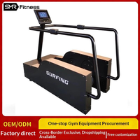 Machine de surf sur vagues en métal de qualité commerciale supérieure avec écran numérique, centrifugeuse grand format pour l'entraînement professionnel en salle de sport