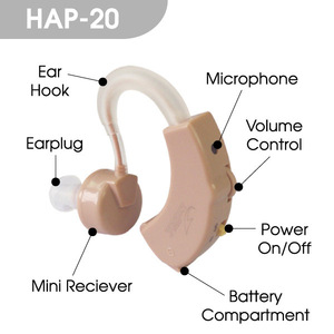 (HAP-20) VOHOM kỹ thuật số BTE Máy trợ thính giảm tiếng ồn thân thiện với môi thiết kế túi mô hình cho nhẹ vừa phải mất thính lực - Product Image 5