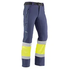 Pantaloni da lavoro - HV984DN M Snow - Colore: Blu navy - Strisce riflettenti. Chiusura anteriore con zip e bottoni. - Product Image 2