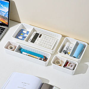 Rectangular Storage Box With Partitions 1L Desktop Organizer For Jewelry And Small Parts - Product Image 4