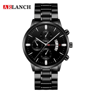 Reloj de Pulsera Deportivo y de Negocios para Hombre, Multifunción, Cronógrafo, Cuarzo, Correa de Acero Inoxidable, Resistente al Agua - Product Image 2