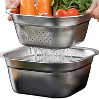 Peralatan Sajian Salad Sekali Pakai dari Baja Anti Karat Berkilau Ramah Lingkungan Aman untuk Makanan Desain Modern Kemasan Karton untuk Pesta