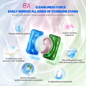 Miễn Phí Mẫu 12G Thân Thiện Với Môi 4-Trong-1 Dùng Một Lần Giặt Vỏ Viên Nang Hạt Cho Trang Phục Chất Tẩy Rửa Sử Dụng - Product Image 5