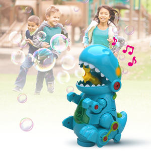 عثرة وتذهب التلقائي دائم فقاعة منفاخ ، ضربة المستمر فقاعة من الديناصور الفم ، آلة فقاعة للأطفال الضوء والصوت - Product Image 2
