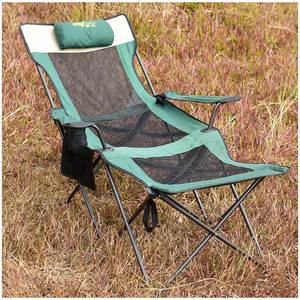 Silla de pesca plegable de Metal verde directa de fábrica para pesca de carpa Picnics al aire libre playa Camping Silla de salón - Product Image 4