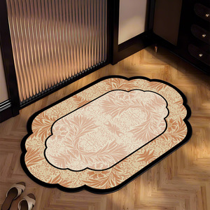 Sàn phòng tắm phong cách cổ xưa với thảm sàn siêu thấm Thảm chân đất diatomaceous ở lối vào phòng tắm - Product Image 2