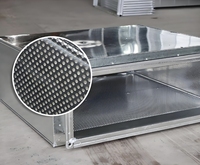 Diffuseur d'air linéaire à fentes en aluminium pour CVC avec boîtier de pressurisation pour climatisation