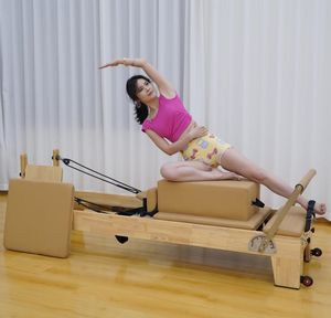 Équipement d'exercice de <span class=keywords><strong>yoga</strong></span> Cadillac Bed Équipement de <span class=keywords><strong>yoga</strong></span> en bois Machine à modeler le corps Lit d'entraînement Pilates Logo personnalisé - Product Image 5