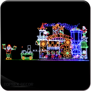 Guirlandes lumineuses LED animées <span class=keywords><strong>TOPREX</strong></span> pour extérieur, 220 V, 2D, pour décoration de Noël et de fêtes à la maison - Product Image 2