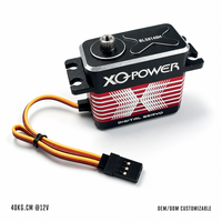 Servomoteurs à vendre XQ-POWER XQ-BLS8140H Servomoteur de queue 40kg Étanche Sans balais Engrenage en acier inoxydable Aluminium CNC 12V