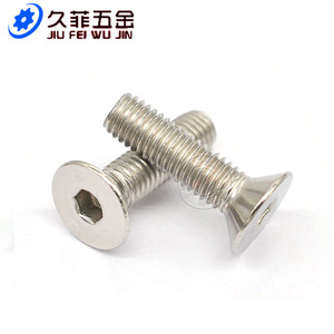 สกรูหัวจมสแตนเลส Jiu Fei Wu Jin ขนาด M3 ถึง M12 เกลียวขวา มาตรฐาน A สำหรับงานโลหะ - Product Image 1