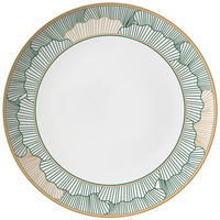 Ensemble d'assiettes et de bols en porcelaine fine avec motifs de feuilles de ginkgo, comprenant une assiette à salade, une assiette ovale et une assiette à dessert