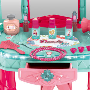<span class=keywords><strong>Valise</strong></span> de jeu pour fille, table de maquillage de princesse avec lumière et musique pour les enfants de 2 à 13 ans - Product Image 2