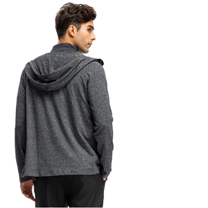 Veste de sport décontractée pour homme à col montant, coupe-vent, respirante, à séchage rapide, avec fermeture éclair, tissée unie et légère, idéale pour l'automne/hiver - Product Image 1