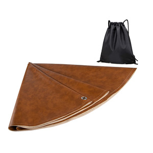 Round dining table and chair leather floor mat, non-slip crawling mat, eco-friendly baby mat, anti-splash <b>picnic</b> <b>blanket</b> - Product Image 3