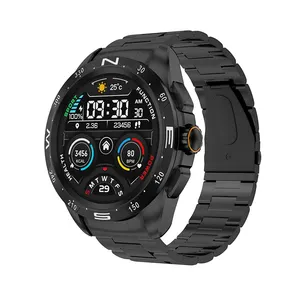 Jam tangan pintar pria keluaran baru 2023 jam tangan pintar bulat NFC kedap air BT panggilan nirkabel pengisian daya gelang Spoorts kebugaran