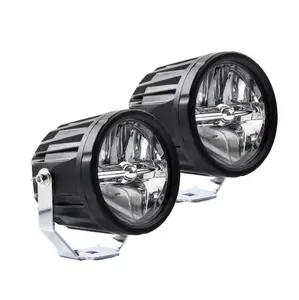 New Promotion 3 Inch LED Light 30W Motorcycle Amber Fog Lamps Dual Color White Driving Light Truck Car Universal