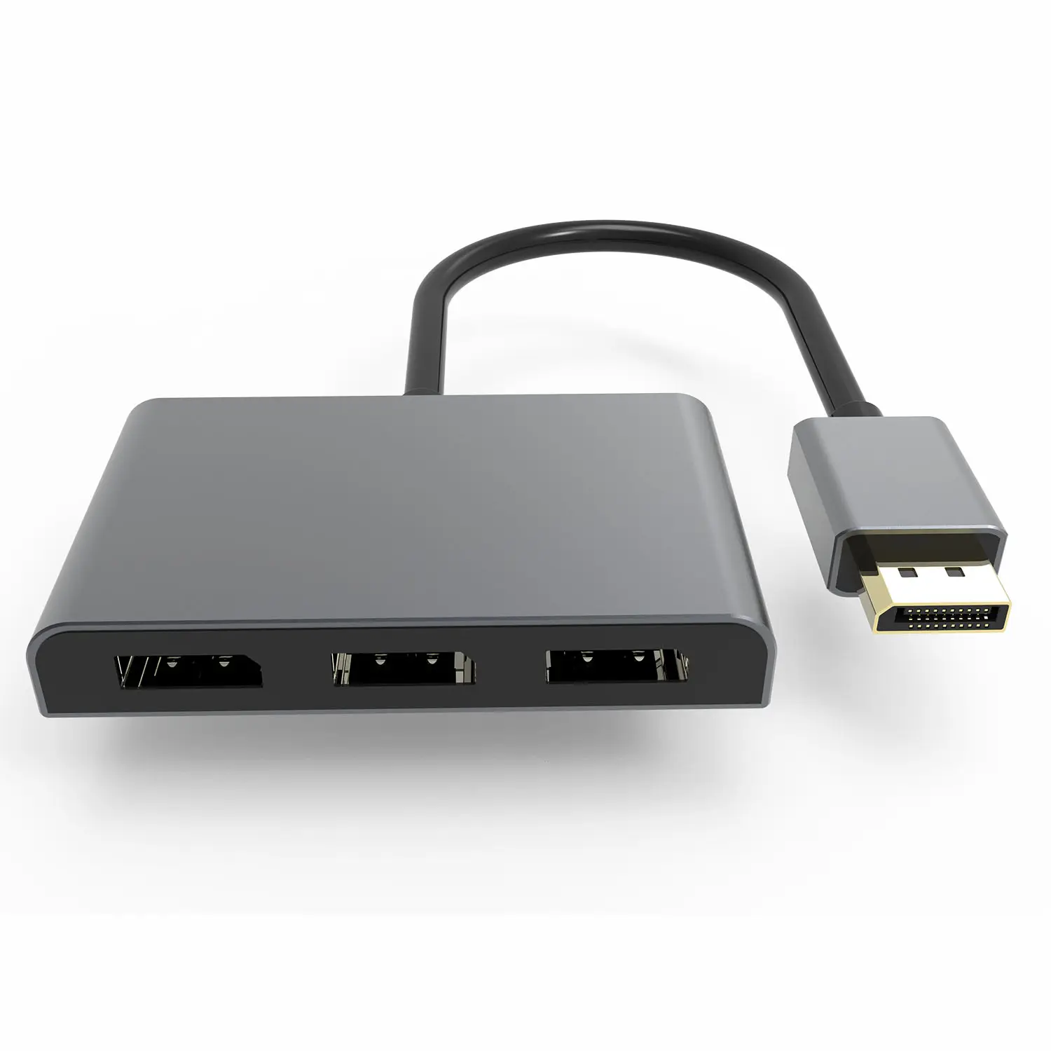 DisplayPort 1.4 to 3X DisplayPort 8K Video Splitter 3 Port Multi Monitor Adapter