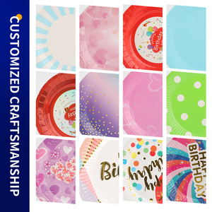 Đám Cưới Dùng Một Lần Tấm Thanh Lịch Trọng Lượng Nhẹ Bền Sinh Thái Thân Thiện Compostable Phân Hủy Sinh Học Dùng Một Lần Bộ Đồ Ăn Giấy - Product Image 3