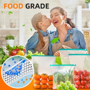 Tas penyimpanan portabel PE, 1 kotak Set menjaga kesegaran Ziplock untuk buah & sayuran Sandwich untuk penggunaan Rumah & Dapur 15 buah - Product Image 4
