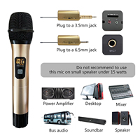 Microphone sans fil à verrouillage automatique de fréquence par récepteur GAW-009B, batterie au Lithium amovible de grande capacité