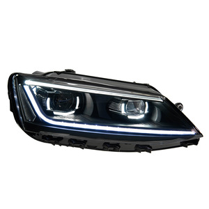 Fari anteriori a LED per VW Jetta Sagitar 2012-2018, proiettore con lente, 6000K, design Magotan B8, nuovi, coppia - Product Image 2