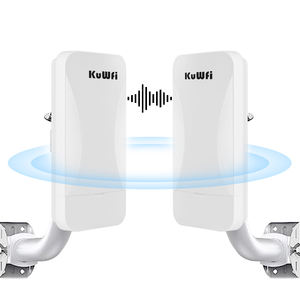 Caméra IP article KuWFi 1km point à point pont sans fil 2.4G 300Mbps <span class=keywords><strong>Wifi</strong></span> répéteur 24V passif Poe blanc extérieur Cpe - Product Image 6