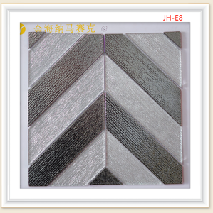 กระเบื้องโมเสคลายไม้ปาร์เก้สีขาวขัดเงาแบบม้วนติดผนัง หนา 5 มม. สำหรับตกแต่งภายในครัว วิลล่า สไตล์โมเดิร์น จากโรงงาน - Product Image 2