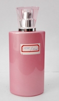 Fabrication de haute qualité pourpre de luxe bouteille de parfum en verre rose 55ml